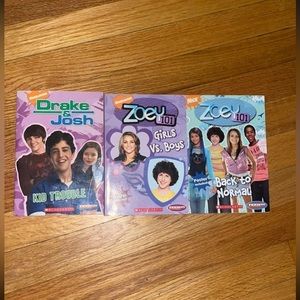 Zoey 101 and Drake & Josh book lot of 3